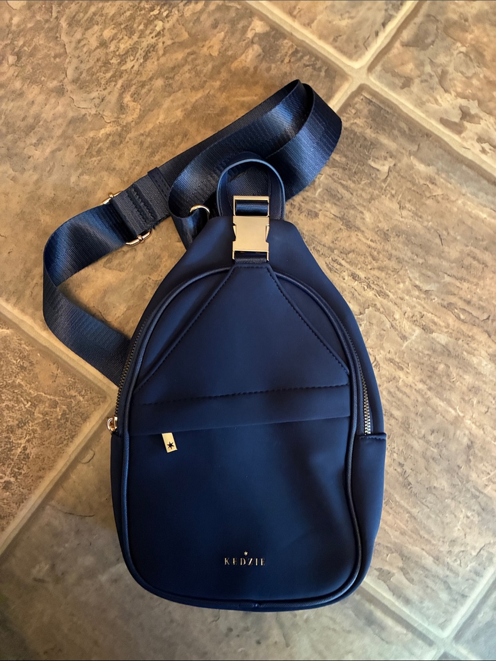 Kedzie Navy Women's Crossbody Backpack Sling